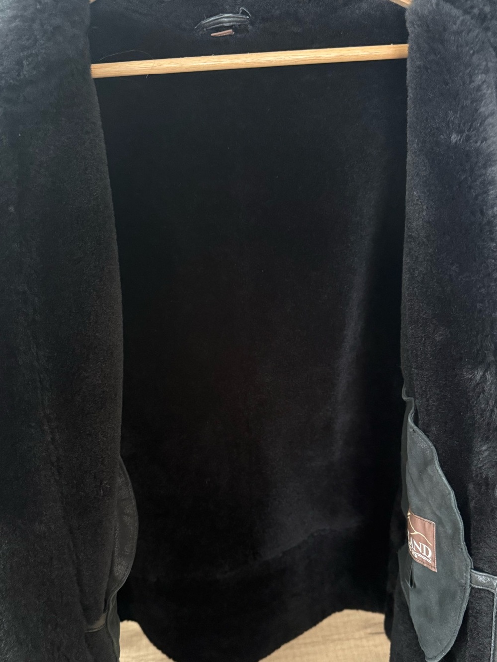Overland Black (real) Shearling Moto Jacket - Women - Picture 4 of 11